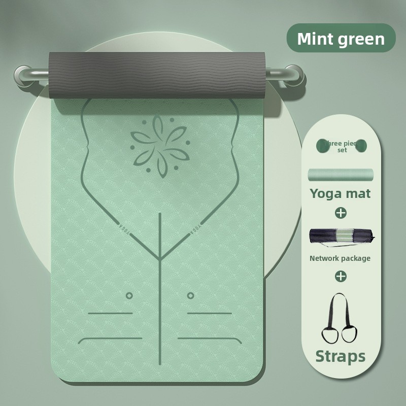 Home Gym Yoga - Large Thickened TPE Yoga Mat Non