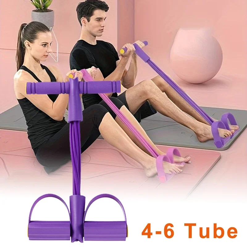 Home Gym Equipment Set - 6 Level Resistance Bands Set with