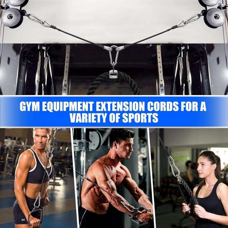 1/2 pcs gym cable extension co - đánh giá và giá Lat Pulldown Cable
