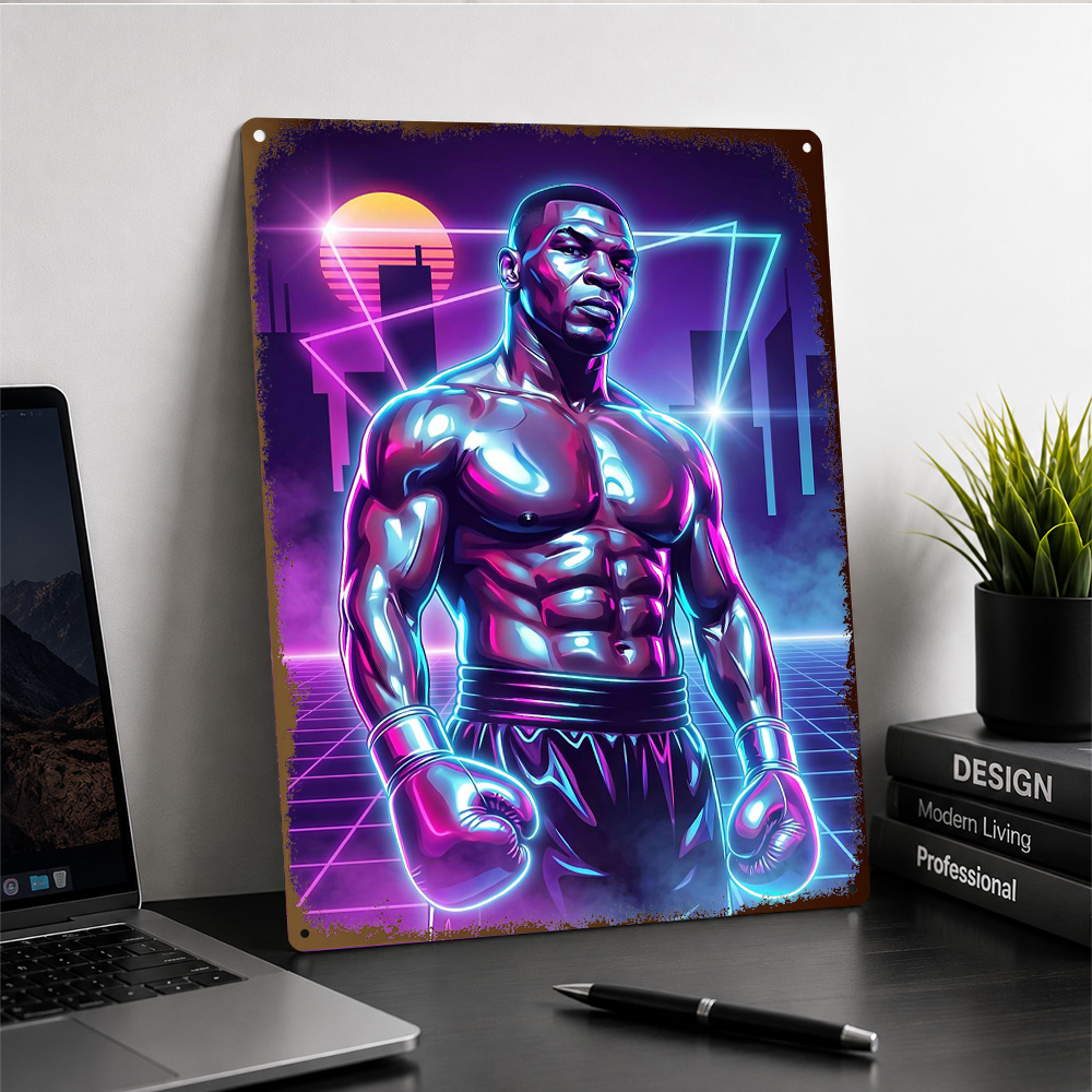 Mike Tyson Boxing Textured Met - đánh giá và giá Home Gym Neon Sign